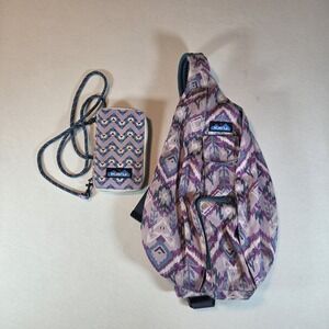 Kavu Rope Bag Wallet Combo Canvas Multicolor Water Resistant Bag